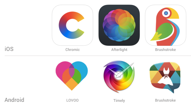 App-Icon Design-Trends  - Polychrome Icons