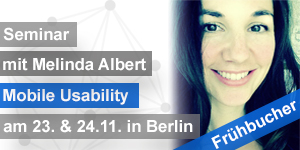 Seminar Mobile Usability iOS & Android Usability November2015 Melinda Albert