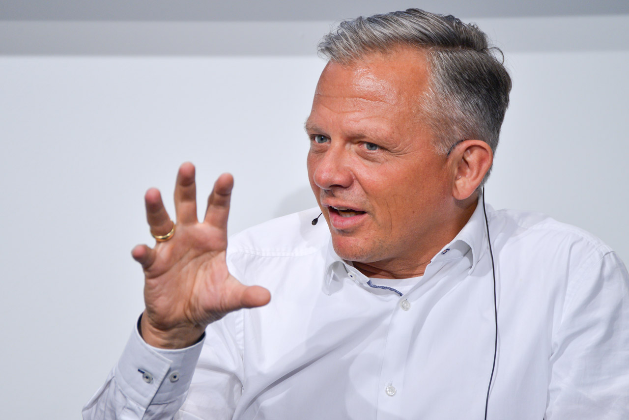 Matthias Kröner (Chef der Fidor Bank) beim 22. Mobilisten-Talk